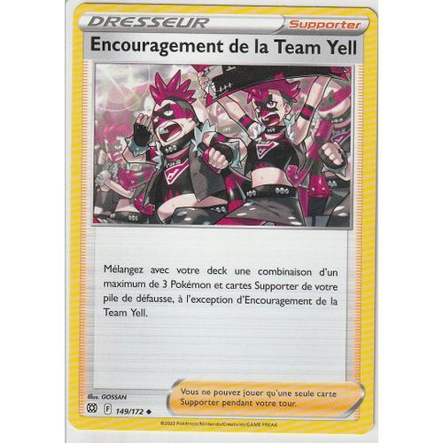 Carte Pokemon - Encouragement De La Team Yell - 149/172 - Épée Et Bouclier 9 - Stars Etincelantes - Eb9 - Vf