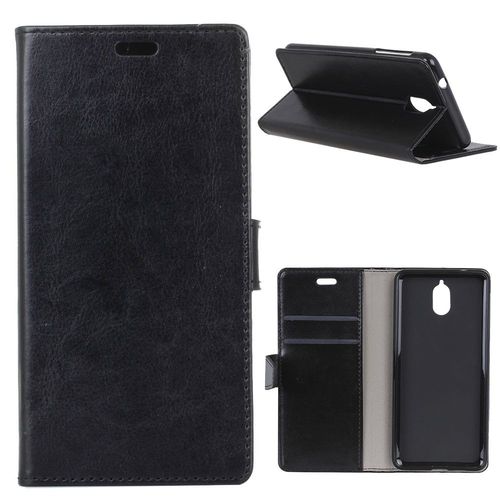 Etui Type Portefeuille Noir Pour Nokia 3.1 Rabat Latéral Articulé Fonction Sta