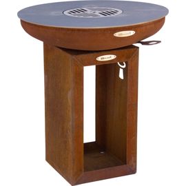 Barbecue brasero en acier Carus Diamètre 62 cm Hauteur 71 cm