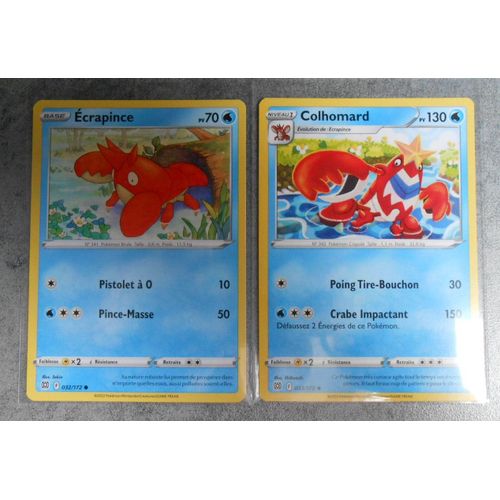 Ecrapince 032/172 + Colhomard 033/172 - Eb9 - Stars Etincelantes - Vf