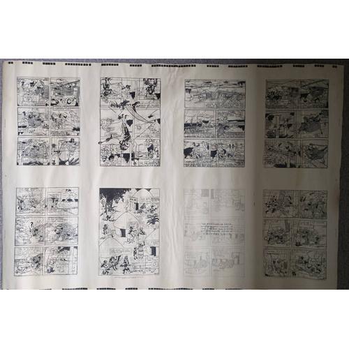Affiche - Planche Bd - Les Aventures De Tintin Reporter Du Petit" Vingtième" Au Congo " Ont Paru Dans Le Supplément Hebdomadaire Illustré Du "Vingtième Siècle " - 65.5x97.5cm Fac-Similé 8 Français
