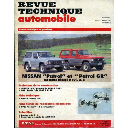 Revue Technique Automobile, N° 541/542 Nissan Patrol Et Patrol Gr