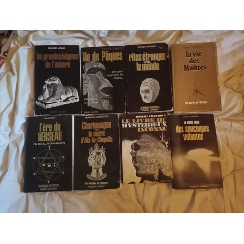 Lot De 8 Livres Grand Format Les Grandes Enigmes De L Univers - Robert Laffont