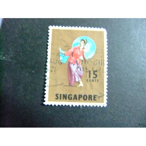 51 Singapour Singapour 1968 / Danse Parasol Tari Payong / Yvert 85 Fu