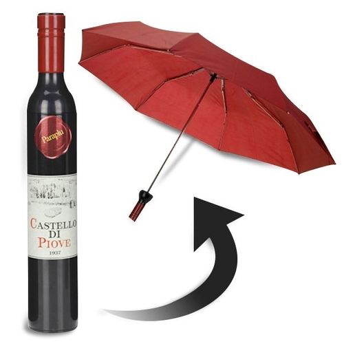 Parapluie En Forme Bouteille De Vin
