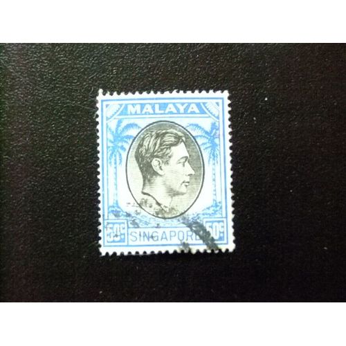 51 Malaya Singapore Singapour 1949-52 / George Vi / Yvert 17 Fu Dentado 18