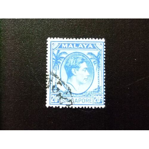 51 Malaisie Singapour Singapour 1949-52 / George Vi / Yvert 13 Fu Dentelé 18