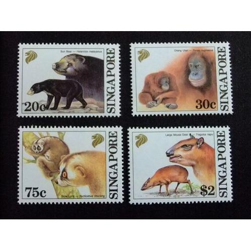 51 Singapour Singapour 1993 / Faune Mammifères / Yvert 655 / 658 ** Mnh