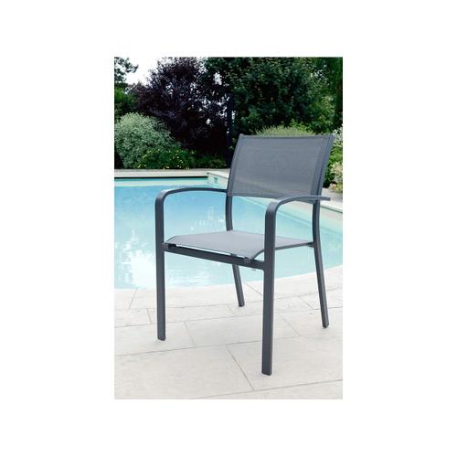 Fauteuil De Jardin Milos Empilable En Aluminium