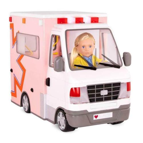 Poupée Our Generation - L'ambulance - Rose