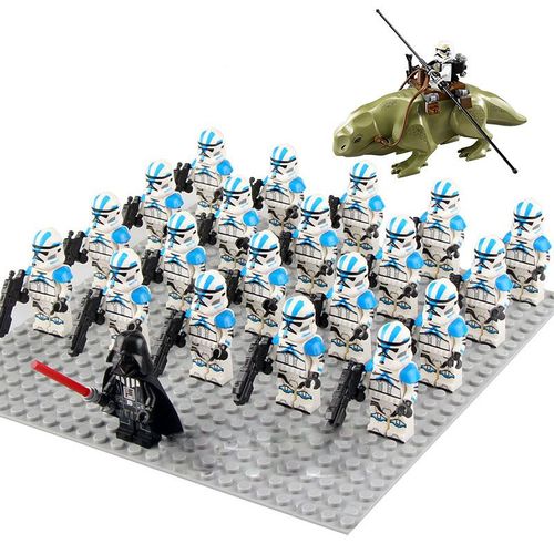 23 Mini Figurines Star Wars Soldats 501e Légion Stormtroopers Dark Vador