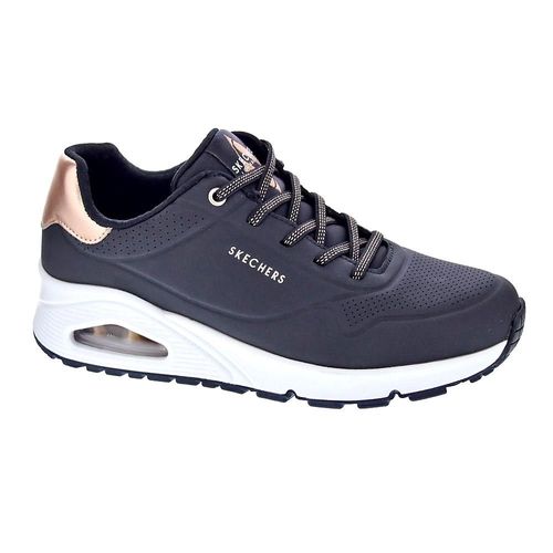 Skechers Uno Baskets Basses Femme Noir