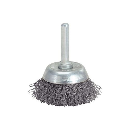 Brosse boisseau acier 0,3 mm, Ø 50 mm