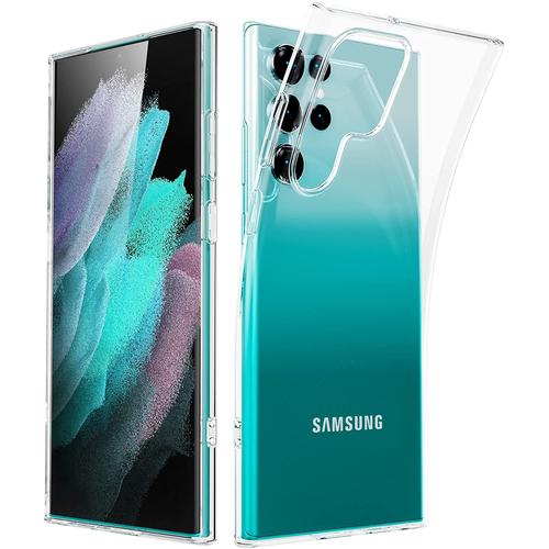 Coque Samsung Galaxy S22 Ultra 5g Souple Transparente Flexible Bumper En Gel Tpu Silicone Invisible Antichoc Samsung Galaxy S22 Ultra 5g - Accessoires Pochette Case 2022