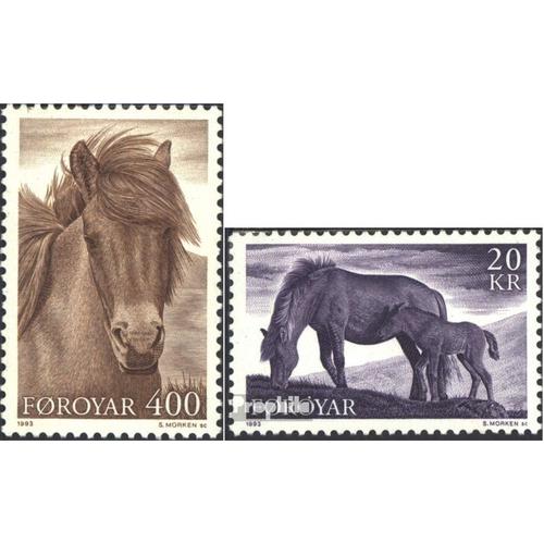 Danemark - Iles Féroé 250-251 (Complète.Edition.) Oblitéré 1993 Chevaux