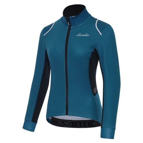 Santic-Vestes De Vélo Coupe-Vent Pour Femme,Manteau D'hiver,Haut De Cyclisme,Manches Longues,Chaud,Doux,Confortable