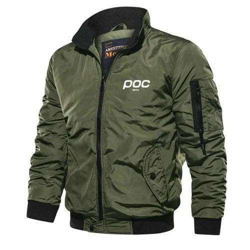 Blouson De Cyclisme Pour Homme,Streetwear,Décontracté,Épais Et Chaud,En Polyester,Avec Fermeture Éclair,Pour L'automne Et L'hiver