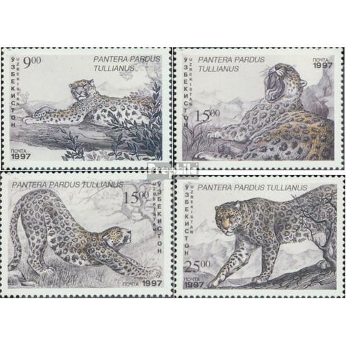 Ouzbékistan 145-148 (Complète Edition) Neuf Avec Gomme Originale 1997 Leopard