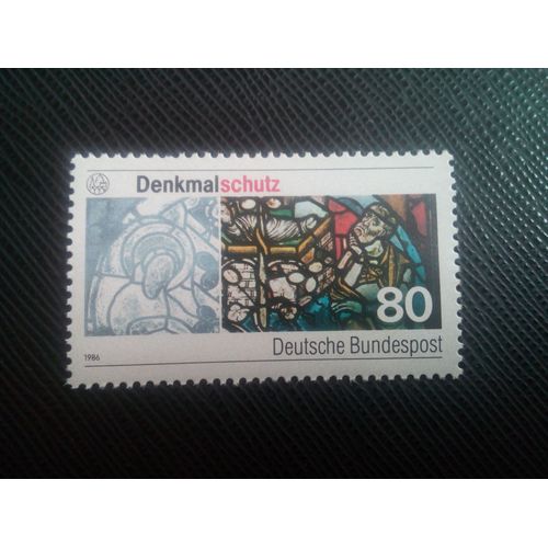 Timbre Allemagne / Rfa Yt 1123 Dommages De Pollution Du Vitrail 1986 ( 150206 )