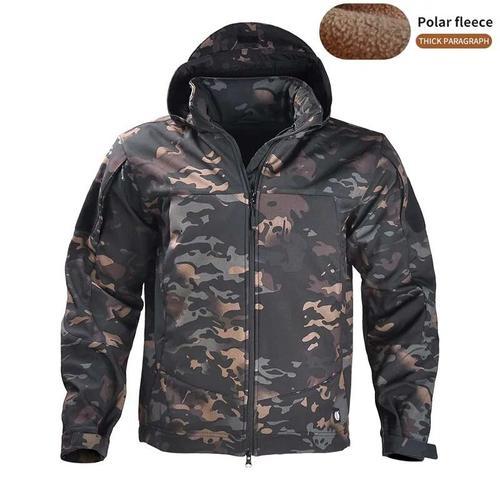 Vestes S Pour Hommes,Manteau De Camouflage De L'armée,Vêtements Airsoft,Coupe-Vent D'extérieur,Chaud,Doux,Sourire,Duljacket,Imperméable