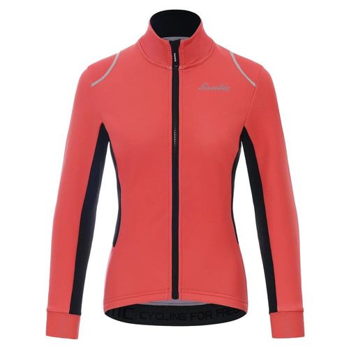 Santic-Vestes De Vélo Coupe-Vent Pour Femme,Manteau D'hiver,Haut De Cyclisme,Manches Longues,Chaud,Doux,Confortable