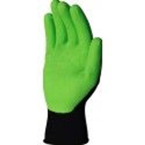 Gant jardin protection mains tricot latex vert taille 8 DELTA PLUS
