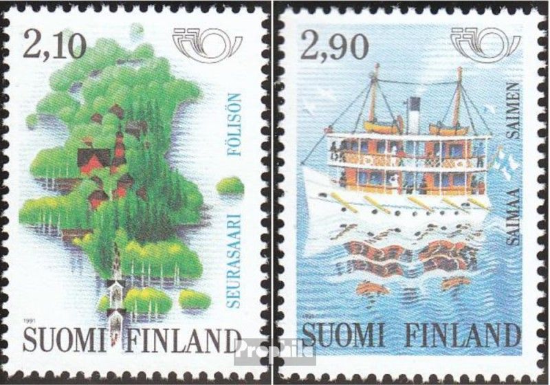 Finlande 1142-1143 (Édition Complète) Oblitéré 1991 Tourisme