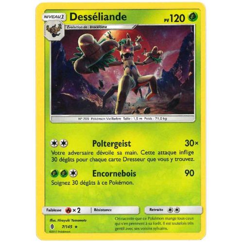 Pokémon - 7/145 - Desséliandre - Sl2 - Soleil Et Lune - Gardiens Ascendants - Rare