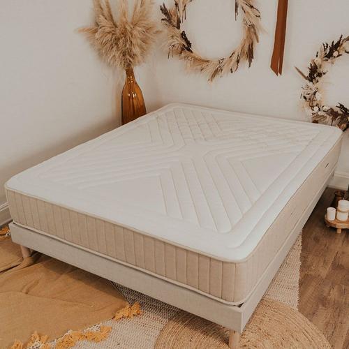 Nuit De Coton | Matelas Symphonie 2.0 Bio 90x190 Cm | Mémoire De Forme | Soutien Ferme