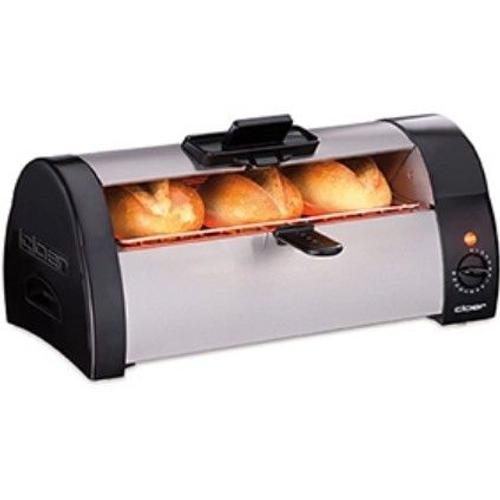 Cloer 3080 - Grille pains - Machine de cuisson pour petits pains - Argent/Noir