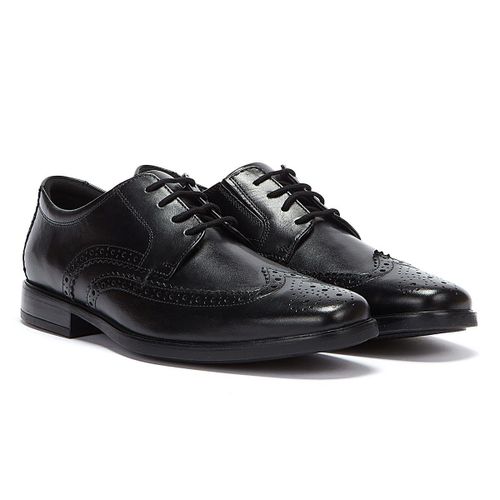Clarks Howard Wing Chaussures Noires Pour