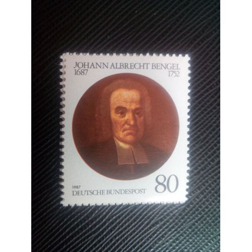 Timbre Allemagne / Rfa Yt 1156 Johann Albrecht Bengel 1987 ( 150206 )