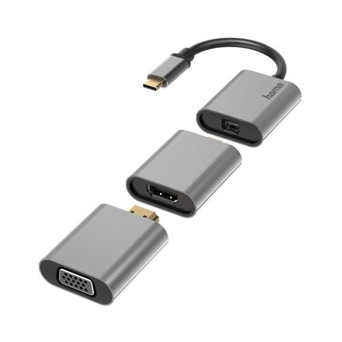 Adaptateur Hama 6 en 1 USB-C Mini-DisplayPort HDMI
