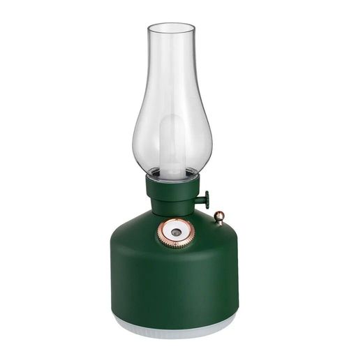 Humidificateur d'air à lampe rétro de bureau,diffuseur d'arômes sans fil,aste par USB,huile essentielle,7 lumières de document,brume fraîche - Type Green