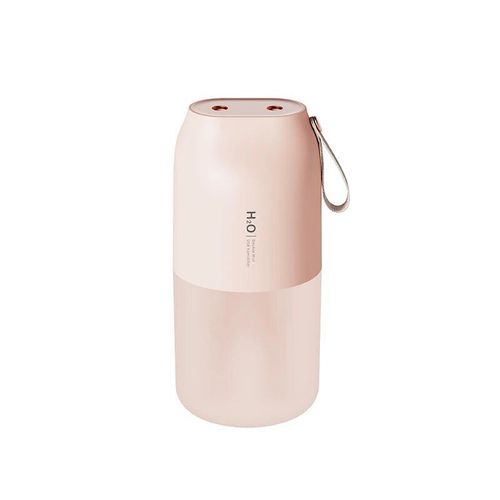 Mini humidificateur d'air électrique sans fil,Rechargeable par USB,avec lampe LED,double buse,Mini diffuseur d'eau aromatique pour voiture - Type Pink