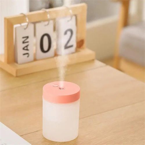 Humidificateur d'air,nettoyeur d'air USB Portable,grand Spray,lampe de nuit LED colorée,diffuseur d'atmosphère,brumisateur domestique - Type pink
