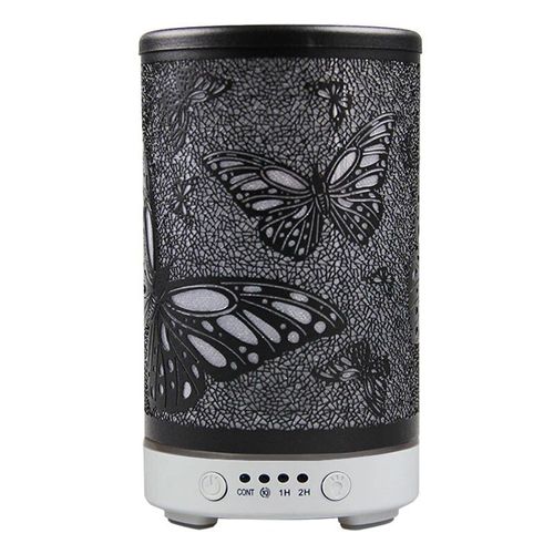 Humidificateur d'air à ultrasons avec veilleuses LED,diffuseur de parfum,fonction de synchronisation,papillon creux,appareils ménagers intelligents,100ml - Type white-EU