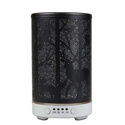 Humidificateur d'air à ultrasons avec veilleuses LED,diffuseur d'arômes,parfum de chambre intelligent,art du fer,motif de cerf - Type white-EU