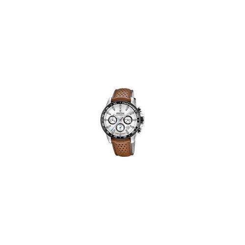 Festina Chrono Timeless Montre Homme Acier Cuir Marron F20561/1