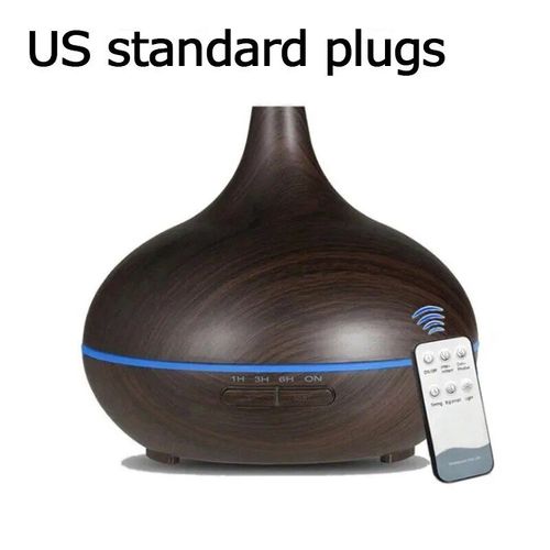 Machine d'aromathérapie intelligente en bois clair coloré Mars,humidificateur de brume domestique,supporter ficateur d'air pour chambre à coucher,500 ml - Type dark wood #A