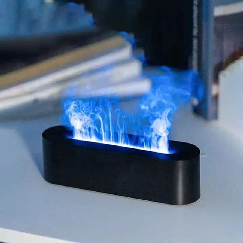 Diffuseur d'arômes et d'huiles essentielles Ultrasonicr,mini humidificateur d'air portable,flamme de feu,7 couleurs,bureau à domicile,150ml - Type Model A #A