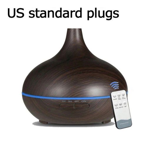 Machine d'aromathérapie intelligente en bois clair coloré Mars,humidificateur de brume domestique,supporter ficateur d'air pour chambre à coucher,500 ml - Type dark wood #B