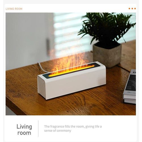 Diffuseur d'arômes et d'huiles essentielles Ultrasonicr,mini humidificateur d'air portable,flamme de feu,7 couleurs,bureau à domicile,150ml - Type Model B #A