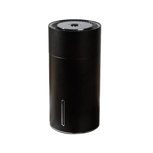 Humidificateur d'air à coque en alliage d'aluminium,charge USB,lumière colorée LED,ultrasons,vaporisateur muet,brumisation intelligente AI,brouillard pour voiture et maison - Type M301 USB Black