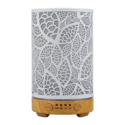 Diffuseur d'arômes avec lumières LED,parfum de pièce,humidificateur d'huiles essentielles,cuir chevelu,appareils ménagers intelligents,brumisateur,décor de pièce coloré - Type A-light wood grain-EU