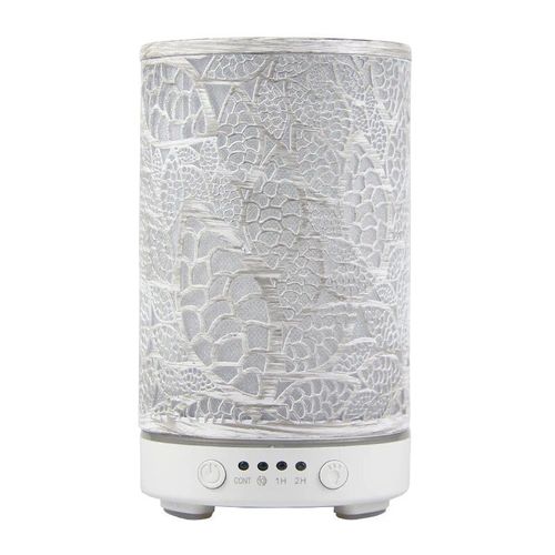 Diffuseur d'arômes avec lumières LED,parfum de pièce,humidificateur d'huiles essentielles,cuir chevelu,appareils ménagers intelligents,brumisateur,décor de pièce coloré - Type C-white-EU