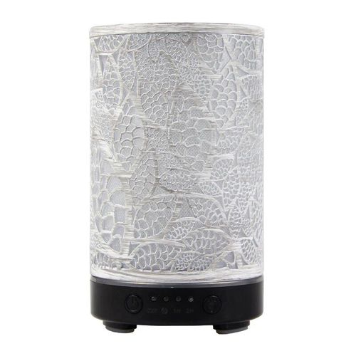 Diffuseur d'arômes avec lumières LED,parfum de pièce,humidificateur d'huiles essentielles,cuir chevelu,appareils ménagers intelligents,brumisateur,décor de pièce coloré - Type C-black-EU