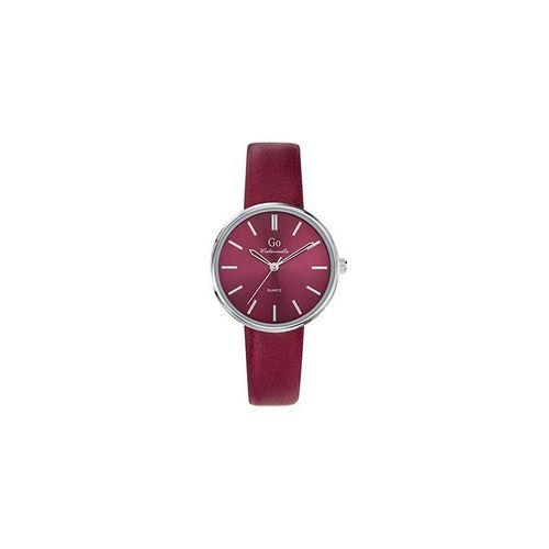 Go Girl Montre Femme Acier Cuir Rouge 699319