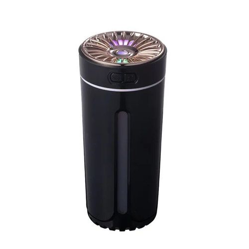Humidificateur d'air portable sans fil pour voiture,diffuseur USB,brumisateur,maison,chambre à coucher,lumières LED RVB colorées,300ml - Type Black USB