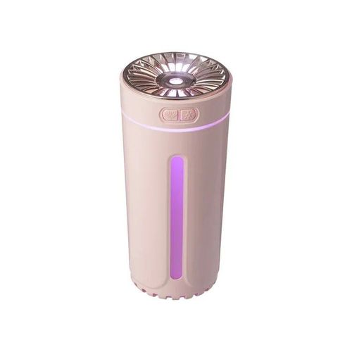 Humidificateur d'air portable sans fil pour voiture,diffuseur USB,brumisateur,maison,chambre à coucher,lumières LED RVB colorées,300ml - Type Pink USB
